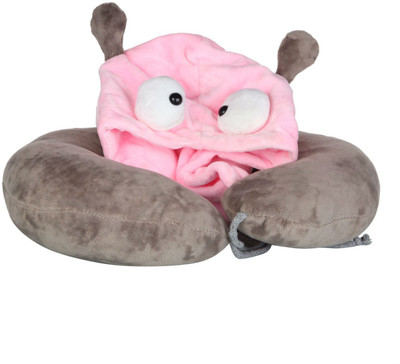 

Shrih U-Shaped Animal Hood Travel Neck Pillow – Brown Pink Neck Pillow(Brown, Pink)
