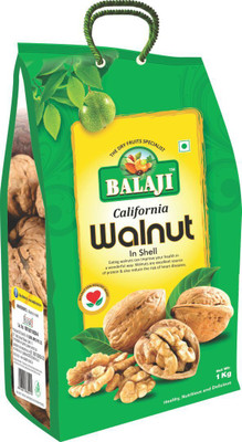 

Balaji California Inshell (Best Quality) Inshell Walnuts(1 kg, Pouch)