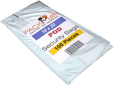 

Packman 18 x 20 Inches POD Premium 60 Microns Security Bags Security Bag(15.24 x 7.62 Pack of 100)