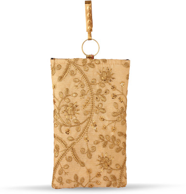 

LadyBugBag Embroidered Beige Waist clip Mobile Pouch-LBB10359 Mobile Pouch(Beige)