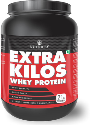 Nutriley Extra Kilos Whey Protein Banana Whey Protein(1 kg, Banana)