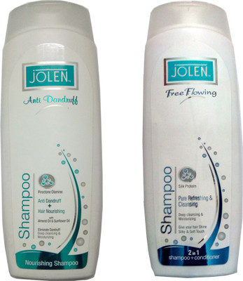 

Jolen PURE REFRESHING & CLEANSING 2 IN 1 SHAMPOO WITH CONDITIONER 350+ ANTI DANDRUFF & HAIR NOURISHING SHAMPOO 350GM(350 ml)