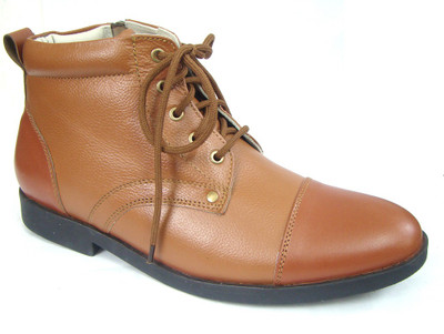 

ASM Police Tan Oxford Ankle Leather Uniform Shoes Boots For Men(Tan