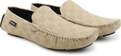

Footista Civic Loafers For Men(Beige, White