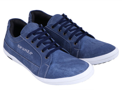 

RockSoft Stylish Blue Canvas Shoes For Men(Blue