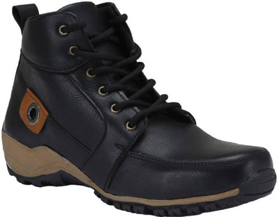 

MOONSTER STYLISH MENS AND BOYS TRENDY,OUTDOOR BOOTS Boots For Men(Black