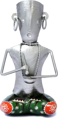

EMGEE INC Decorative Showpiece - 28 cm(Iron, Silver, Multicolor)
