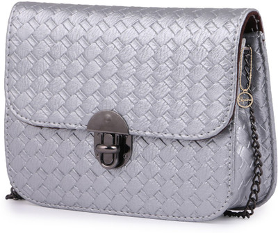 

Elprine Women Casual Grey PU Sling Bag