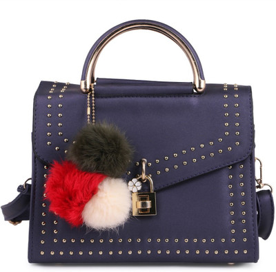 

Elprine Women Casual Blue PU Sling Bag