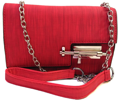 

CrazyHut Women Red PU Sling Bag