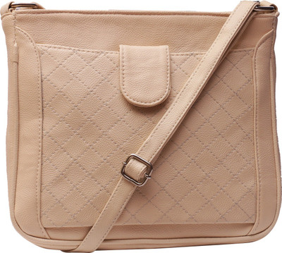 

Fantosy Women Casual White Leatherette Sling Bag