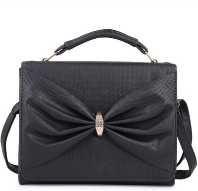 

Elprine Women Casual Black Leatherette Sling Bag