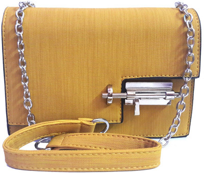 

CrazyHut Women Evening/Party, Casual, Formal Beige PU Sling Bag