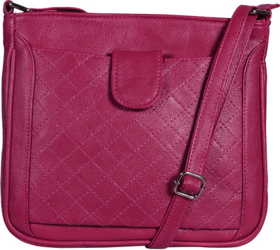

Fantosy Women Casual Pink Leatherette Sling Bag