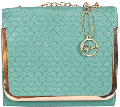 

Elprine Women Casual Blue PU Sling Bag