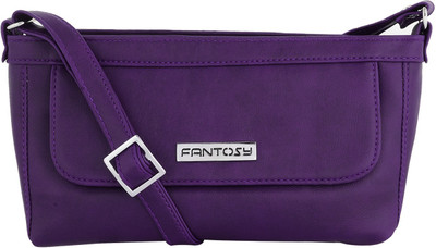 

Fantosy Women Casual Purple Leatherette Sling Bag