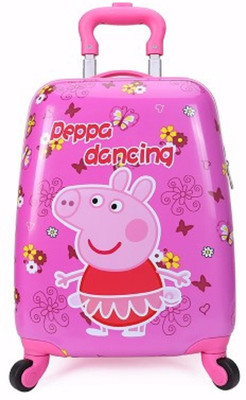 

GOCART 16 inch Kid's Lovely Travel Luggage, Children Cartoon Printed Trolley Luggage With Universal Wheel, In Pink Color Small Travel Bag - Medium(Pink)