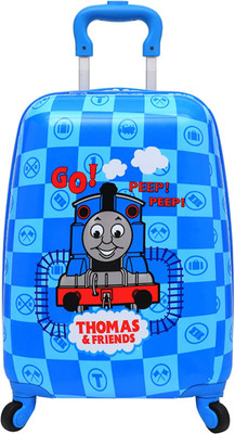 

GOCART Children's 16'Inch luggage with 360 ^A Rotating 4 Wheels Non Breakable Kids' Luggage Carry On Luggage for boys And Girls Small Travel Bag - Medium(Blue)