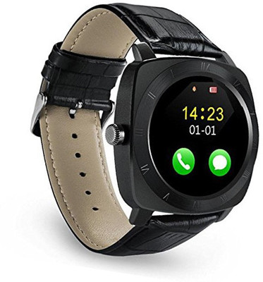 

BERRIN X3 Bluetooth Smartwatch Wristwatch Phone Mate Cell Phone Pedometer Fitness Tracker with Camera SIM TF Card Slot Universal for Android Smartphones Black Smartwatch(Black Strap Free Size)