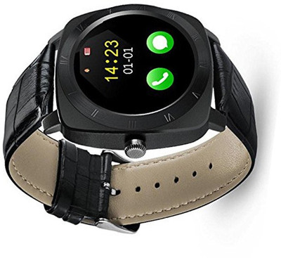 

BERRIN X3 Stylish Bluetooth Smartwatch with Heart Rate and Sleep Monitoring Fitness Tracker Gold Smartwatch(Black Strap Free Size)