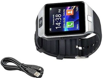 

M-STARK dz09 bluetooth Wrist Smart Watch (Watch Smart) Phone With Camera & tf, Sim Card Support - iOS & Android WatchÃÂ BLACK Smartwatch(Black Strap FREE SIZE)