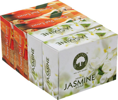 

Old Tree JASMINE AND ORANGE PEEL SOAP COMBO(120 g, Pack of 4)