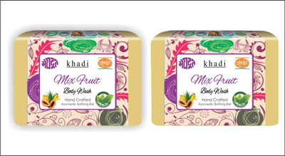 

KHADI MEGHDOOT AYURVEDIC MIXED FRUITS BODY WASH 125 GM PACK OF 2(250 g, Pack of 2)