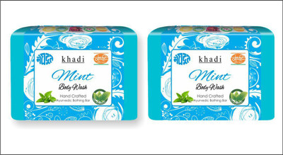 

KHADI MEGHDOOT AYURVEDIC MINT BODY WASH 125 GM PACK OF 2(250 g, Pack of 2)