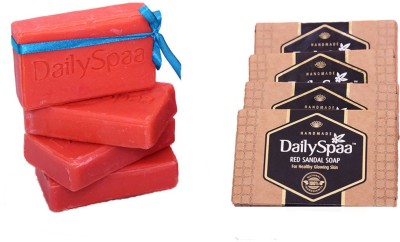 

DAILY SPAA Red Sandal Soap(pack of 4)(400 g, Pack of 4)