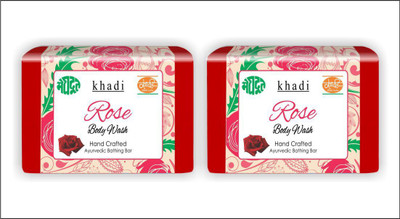 

KHADI MEGHDOOT AYURVEDIC ROSE BODY WASH 125 GM PACK OF 2(250 g, Pack of 2)