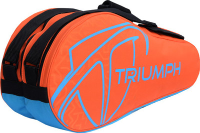 

Triumph Pro-303 Badminton Kit Bag Badminton Bag(Orange, Kit Bag), Orange/sky