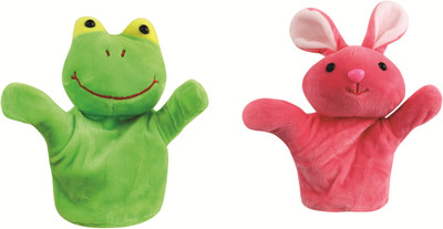 

Skylofts Rabbit & Frog Animal Hand Puppets for Boys & Girls , Multi Color (Pack of 2) - 15 cm(Multicolor)