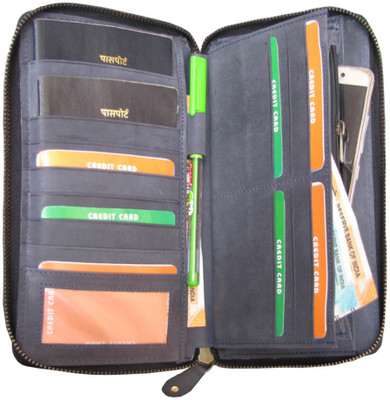 

ABYS Genuine Leather 10 Card Holder(Set of 1, Grey)