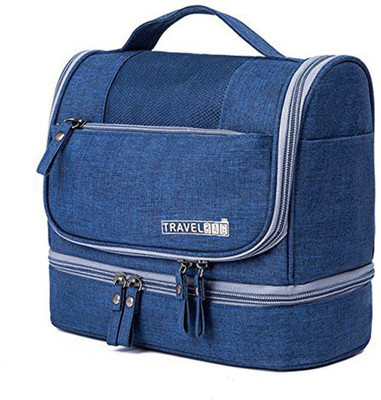 

House of Quirk Travel Hanging Toiletry Makeup Cosmetic Bag Waterproof Organizer for Men and Women Accessories Toiletry Kit (Dark Blue) Travel Toiletry Kit(Blue)