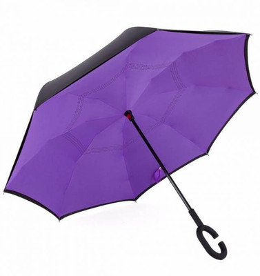 

German Chef Double Layer Wind Proof Inverted Umbrella(Purple)