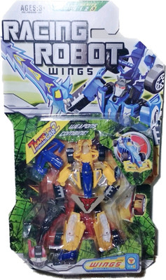 

ClueSteps Racing Robot Wings Transformable Car Robot can Turn into a Car Your Kids will Enjoy to have this Transformable Car(Multicolor)