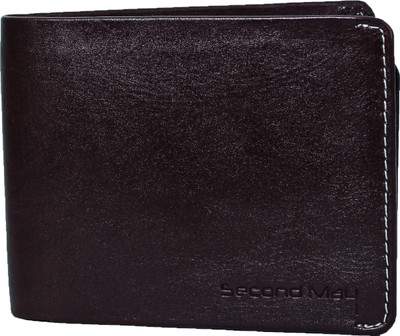 

Second May Men Brown Genuine Leather Wallet(7 Card Slots)