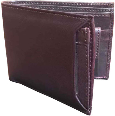 

recare Men Brown Genuine Leather Wallet(9 Card Slots)