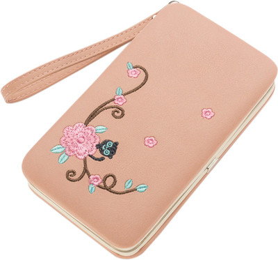 

Robustrion Women Orange Artificial Leather Wallet(7 Card Slots), Peach
