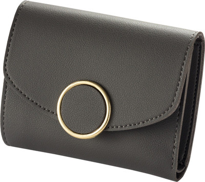 

Robustrion Women Grey Artificial Leather Wallet(5 Card Slots), Dary grey