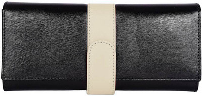 

LI LEANE Women Casual Black, White Leatherette Clutch