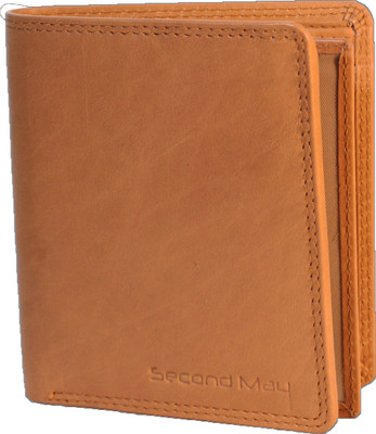 

Second May Men Tan Genuine Leather Wallet(7 Card Slots), Tan 3