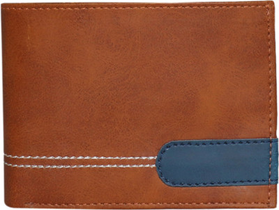 

First Man Men Brown Genuine Leather Wallet(3 Card Slots)