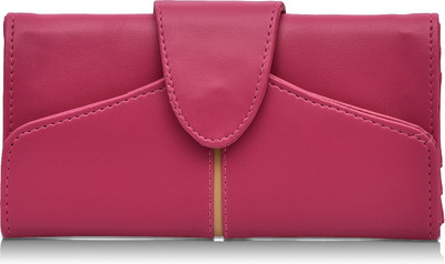 

Fantosy Women Pink Artificial Leather Card Holder(6 Card Slots)