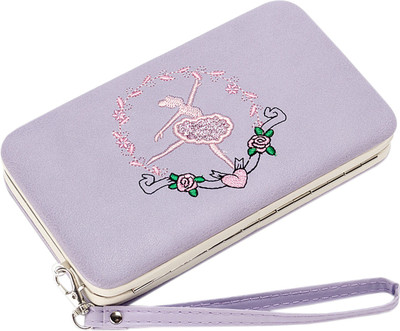 

Robustrion Women Purple Artificial Leather Wallet(7 Card Slots)