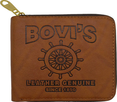 

Bagzar Men Brown Artificial Leather Wallet(4 Card Slots)