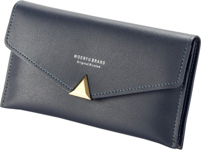 

Robustrion Women Blue Artificial Leather Wallet(4 Card Slots), Navy