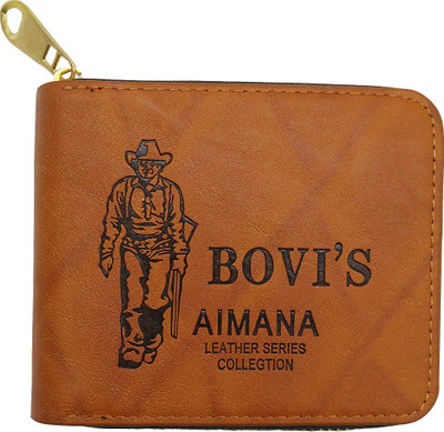 

Bagzar Boys Brown Artificial Leather Wallet(4 Card Slots)