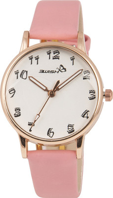 

3Wish 3WW-1202_HRT Analog White Dial and Pink Strap Watch - For Women