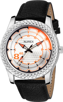 Aurex AWESOME WHITE+ORANGE DIAL BOY'S Analog Watch  - For Men